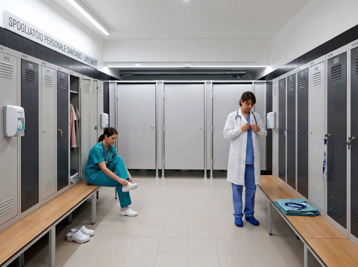 Pareti HPL per sanitarie, palestre e spogliatoi