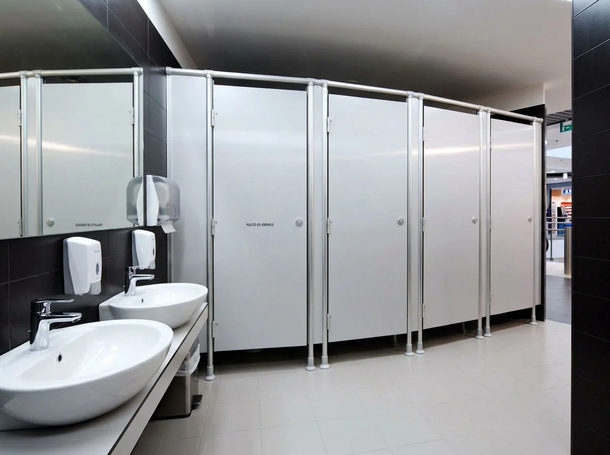 Pareti divisori HPL bagni pubblici